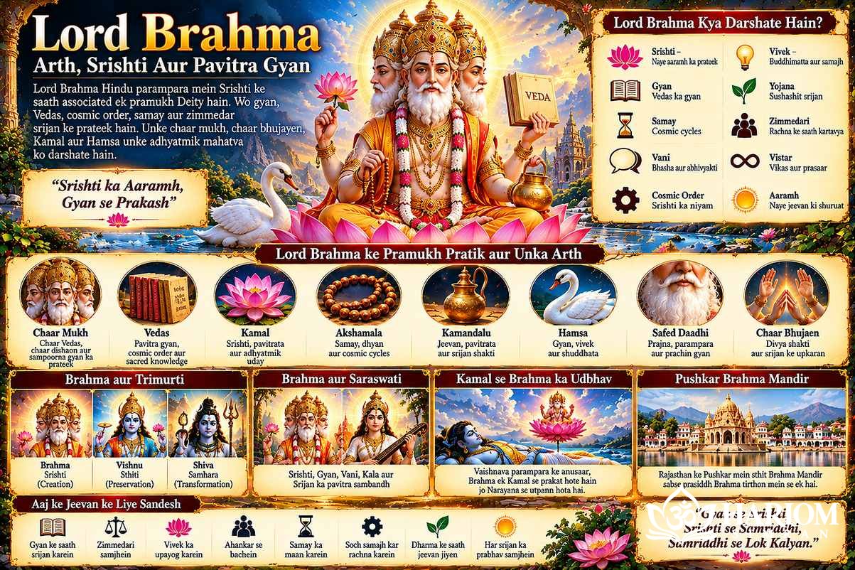 Lord Brahma: Arth, Srishti Aur Pavitra Gyan