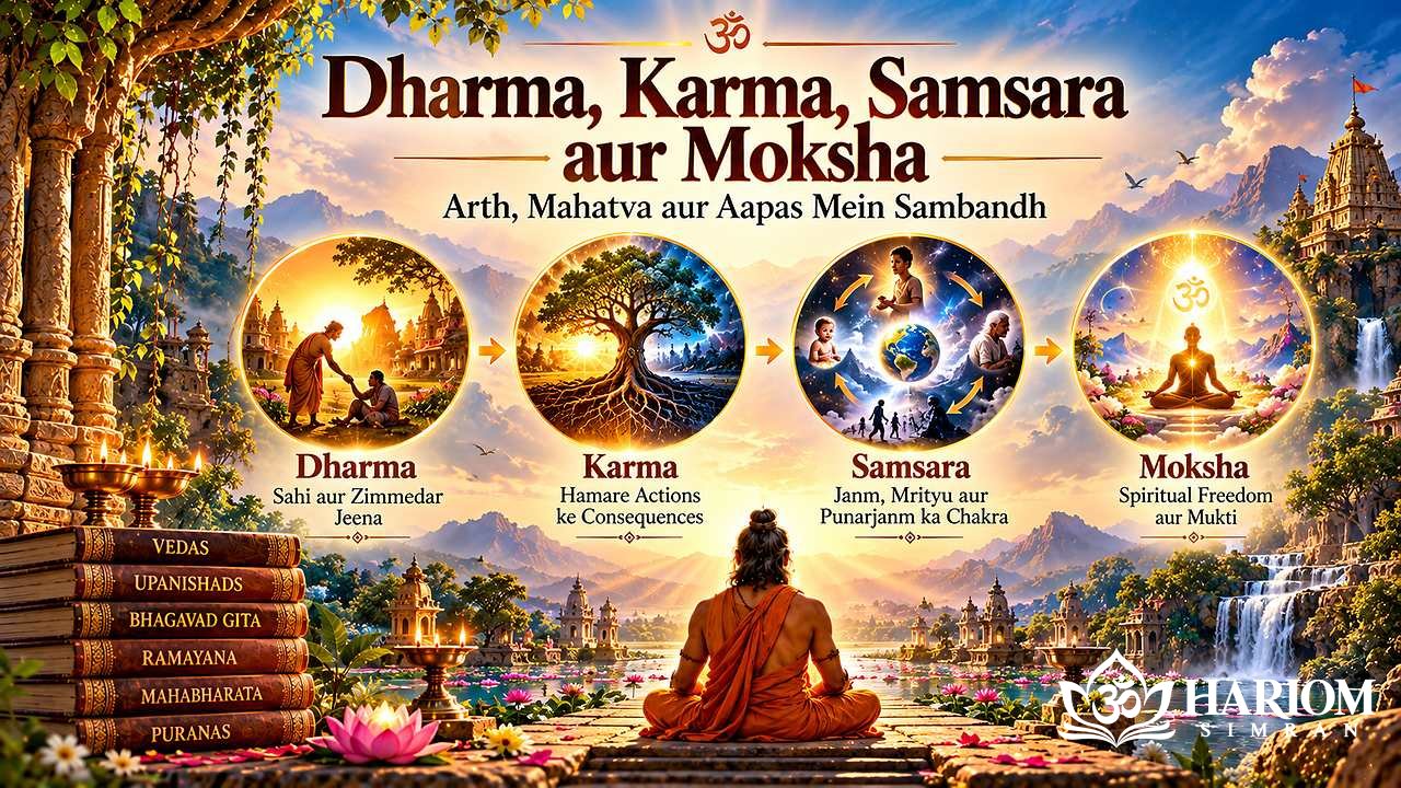 Dharma, Karma, Samsara aur Moksha Samjhein