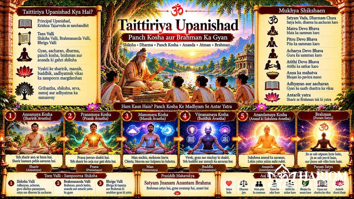 Taittiriya Upanishad: Five Koshas and Brahman