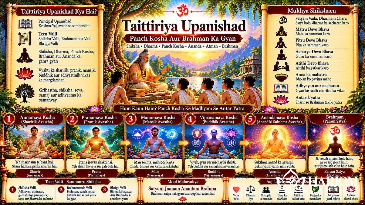 Taittiriya Upanishad: Panch Kosha Aur Brahman Ka Gyan