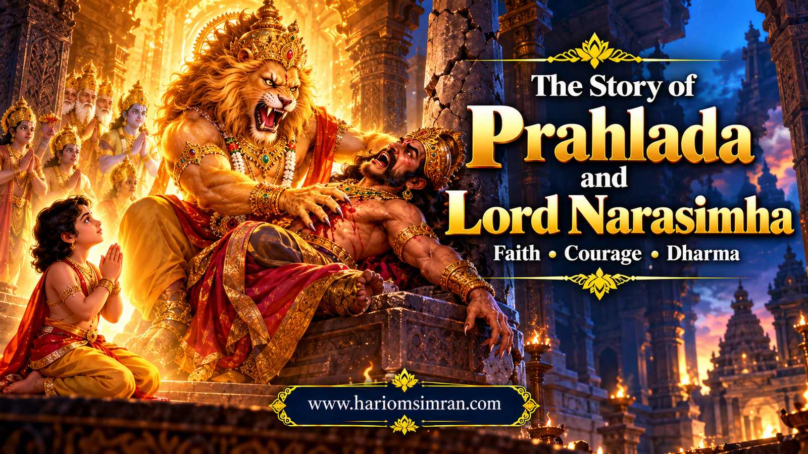 Prahlada and Lord Narasimha: Faith Courage and Dharma