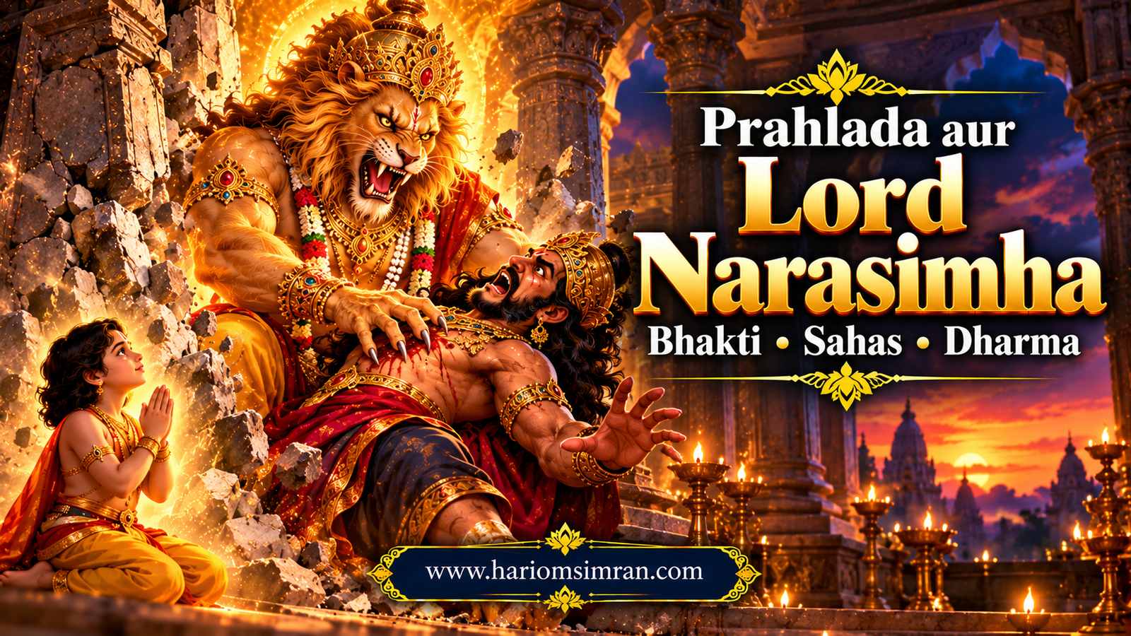 Prahlada aur Lord Narasimha: Bhakti Sahas aur Dharma